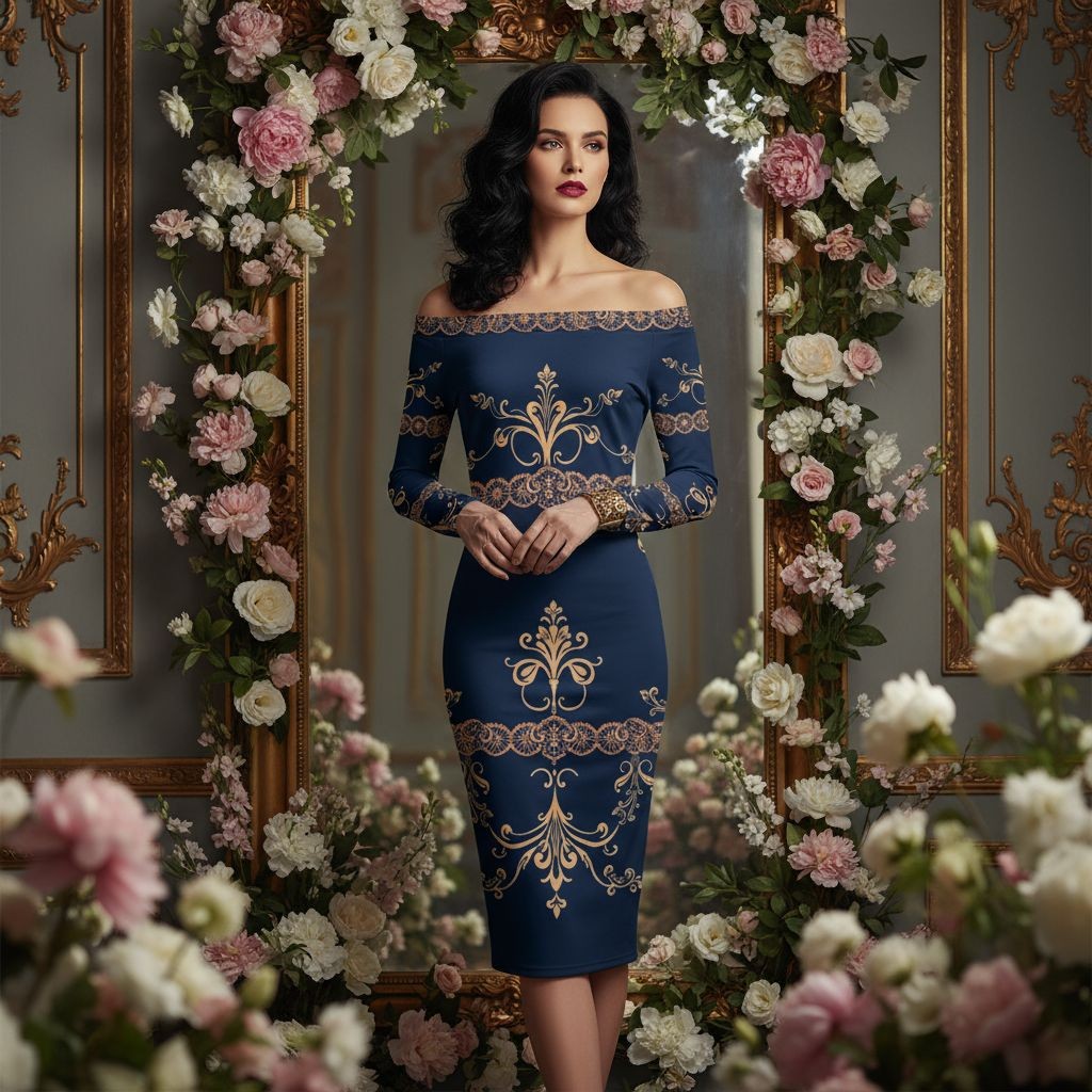 Lady Zorya Women’s Off-The-Shoulder Wrap Dress (XS–6XL) - Angelic Blessings