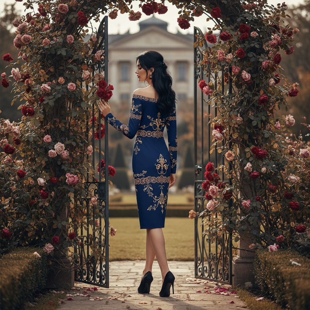 Lady Zorya Women’s Off-The-Shoulder Wrap Dress (XS–6XL) - Angelic Blessings