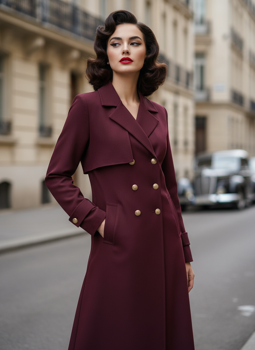 Old money style overcoat – Parisian chic winter fashion