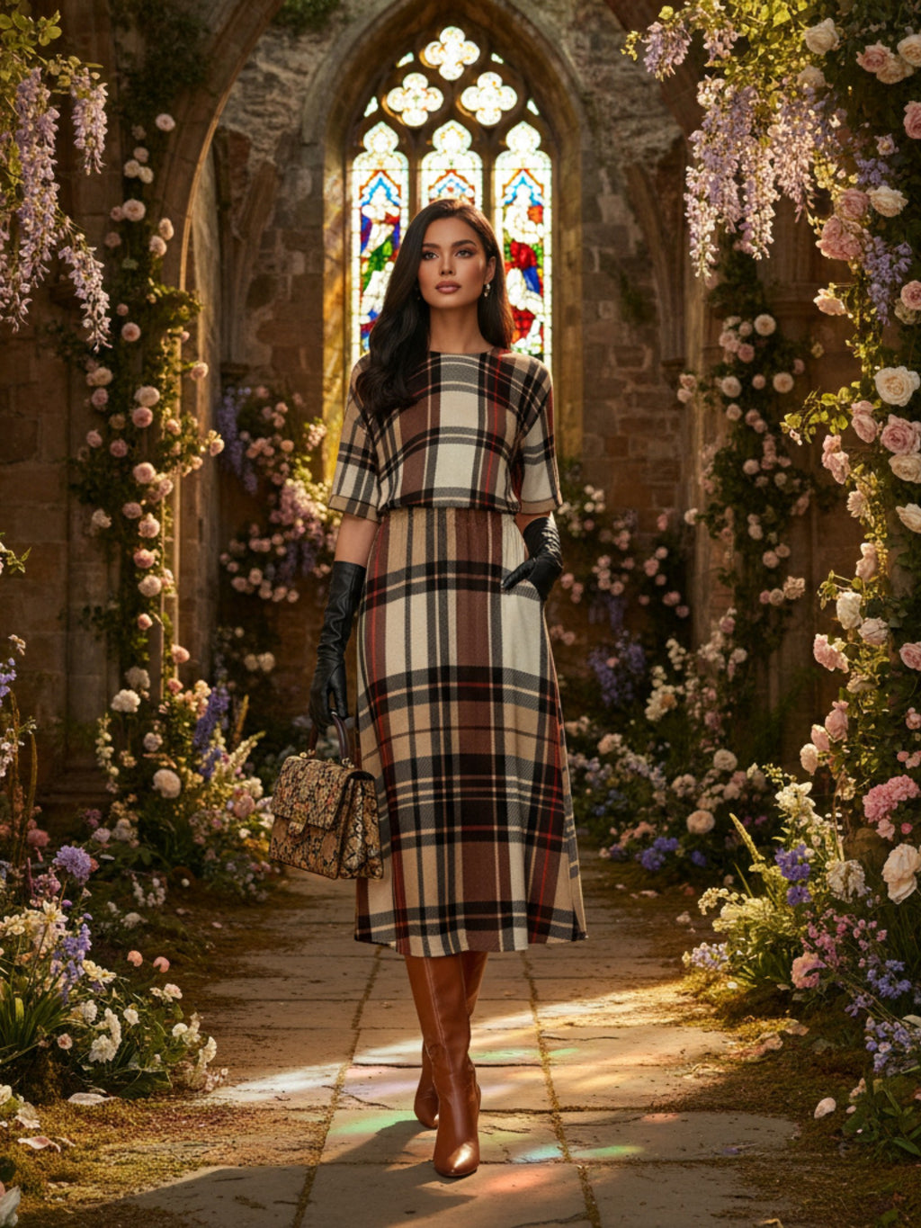 Dromberg Tartan Dress – perfect plaid outfit for autumn and winter fashion
