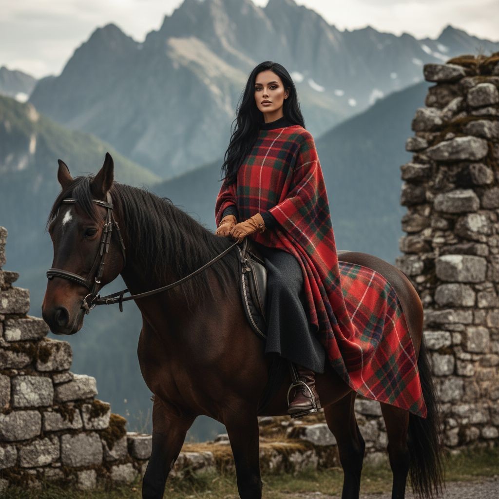 Fraser Clan Tartan All-Season Soft Touch Shawl Lightweight Wrap Scarf by Angelic Blessings Shop - Angelic Blessings